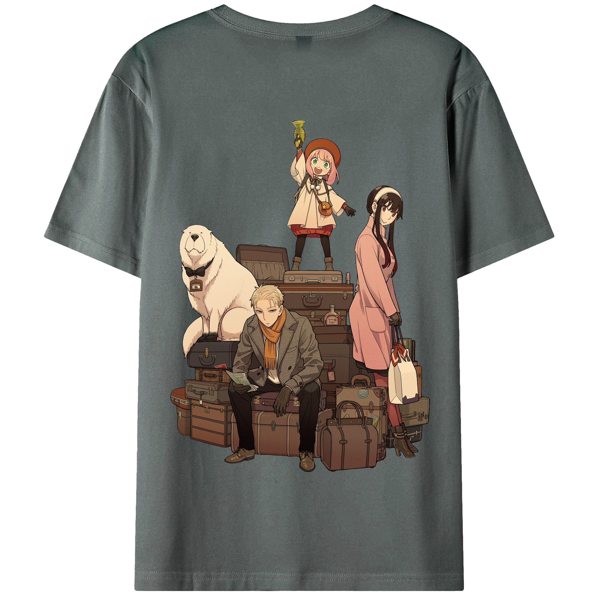（画像用） SPY×FAMILY间谍家家酒 綿100％半袖Tシャツ（背面プリント）